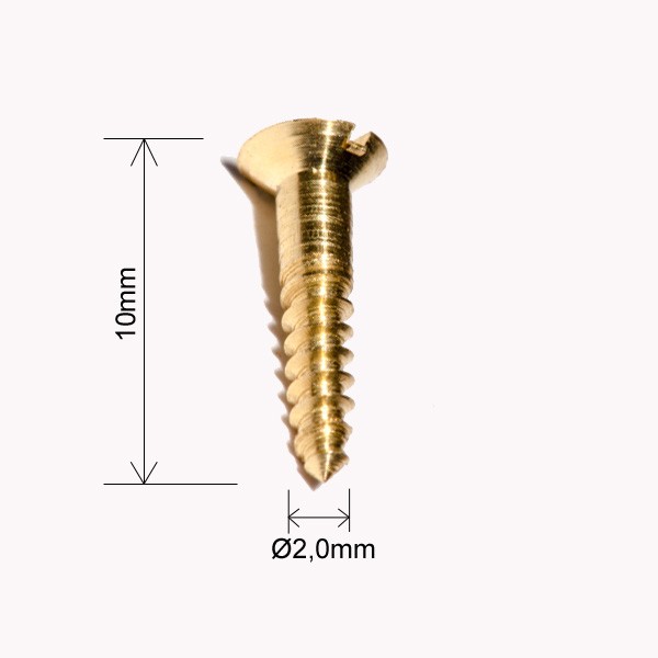 Gombíkové skrutky "pozlátené"