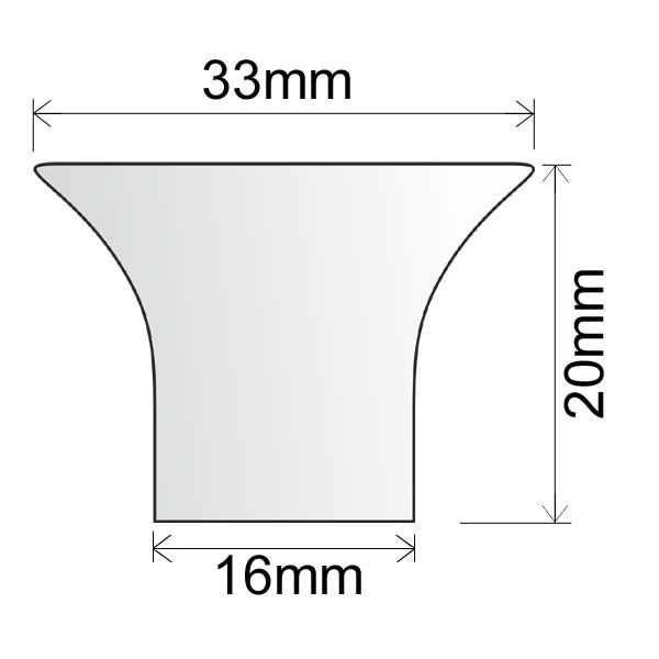 Ozvučník plastový biely