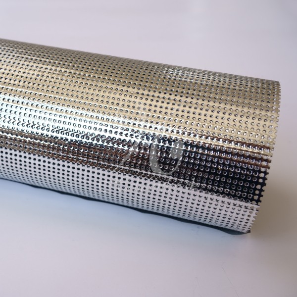 Sieťka pod kryt diskantu okrasná strieborná/PVC