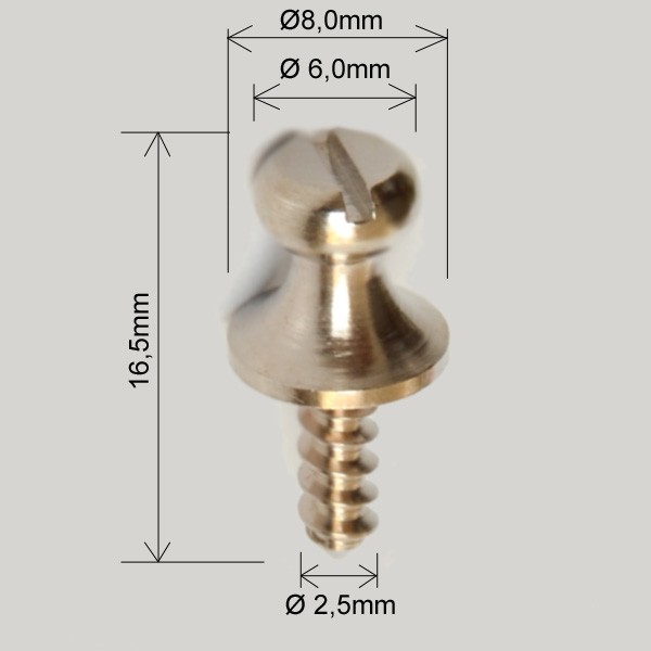 Skrutky pre zopnutie mechu