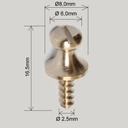 Skrutky pre zopnutie mechu