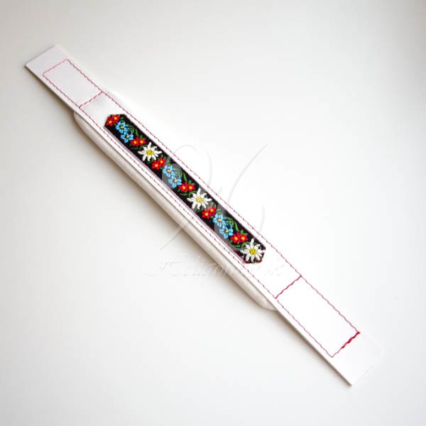 Remeň na basovú stranu - polstrovaný matný ozdobný